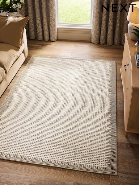 Natural Crosshatch Border Rug (H55766) | €119 - €450
