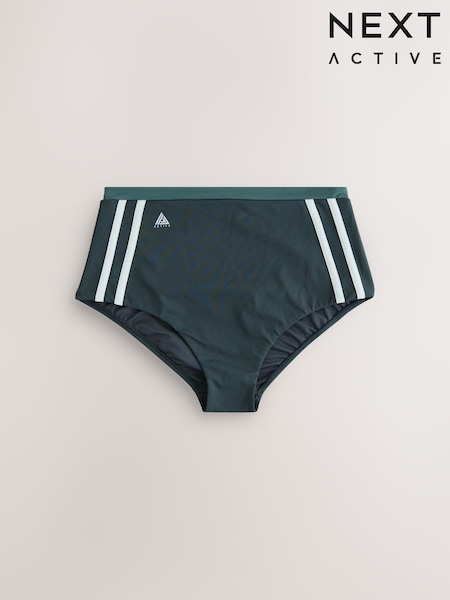 Teal Green Active High Waist Bikini Bottoms (H55851) | €28