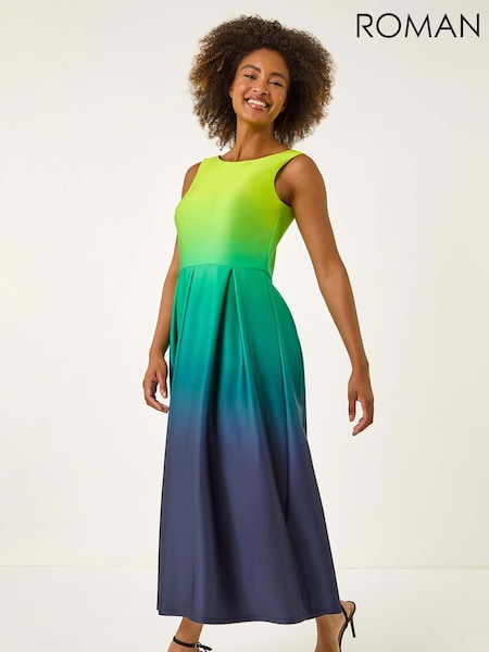 Roman Ombre Pocket Stretch Midi Dress (H55973) | €86