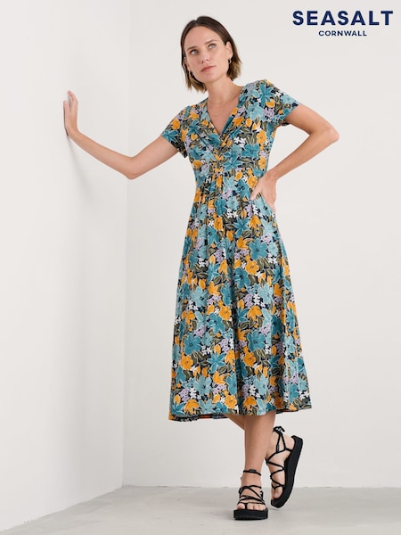 Marineblau/blau - Seasalt Cornwall Chapelle Jersey 100% Cotton Dress (H56013) | 100 €