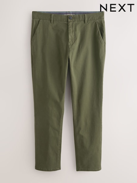 Verde - Corte slim - Stretch Chinos Trousers (H56224) | 29 €