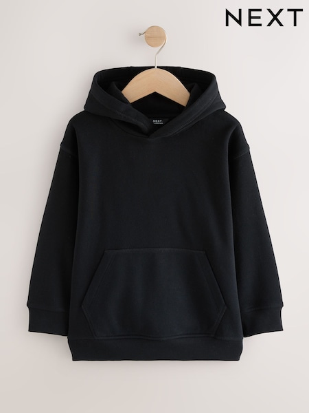 Black Plain Jersey Hoodie (3-16yrs) (H56303) | €11.50 - €17.50