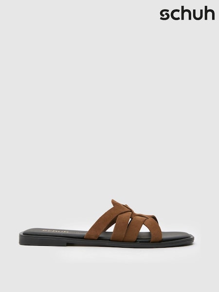 Schuh Tallie Croc Mule Flat Sandals (H56505) | €44
