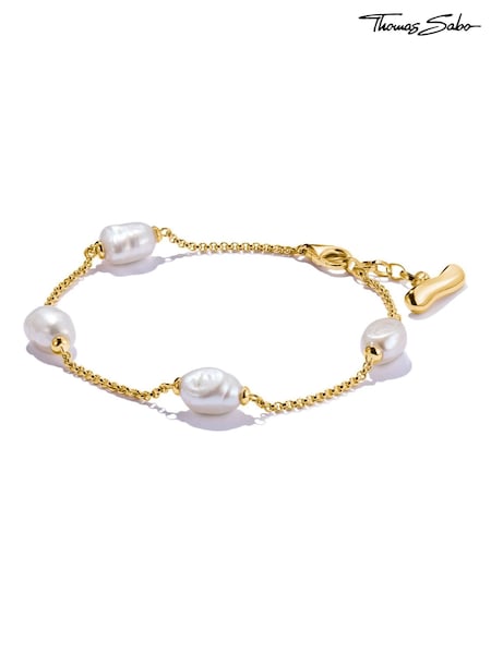 Thomas Sabo White Natural Beauty Fine Pearl Bracelet (H56619) | €185