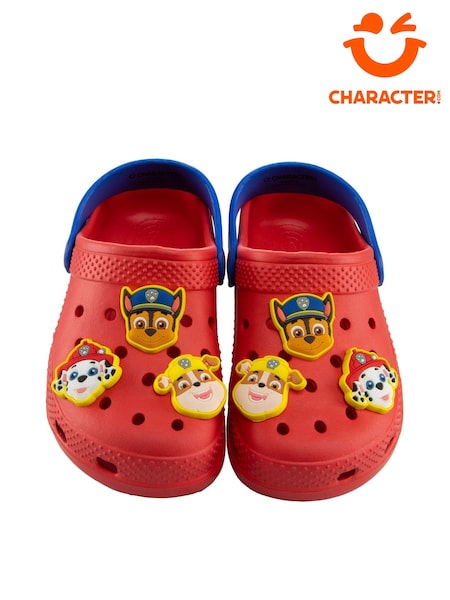 Character Red PAW Patrol Rubble Marshall And Chase Clogs Sandals (H56624) | €27