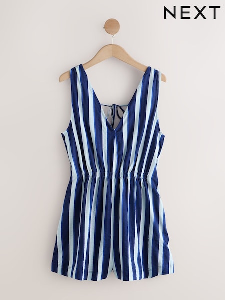 Blue/White Jersey Summer Playsuit (H56703) | 118 QAR