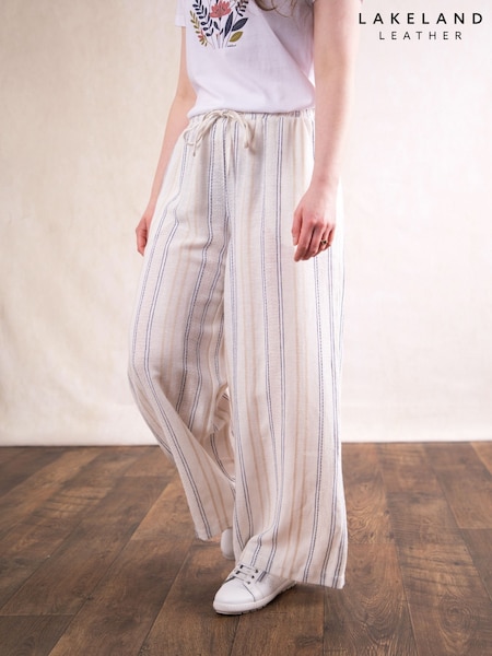 Lakeland Clothing Cream Leonie Wide Leg Trousers (H57082) | 64 €