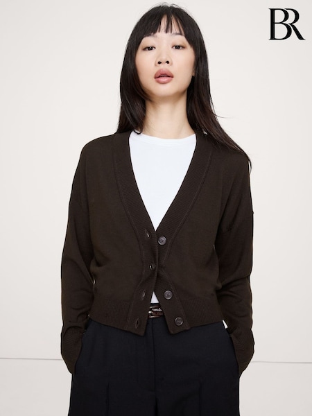Marrón - Banana Republic Merino Cardigan (H57150) | 170 €