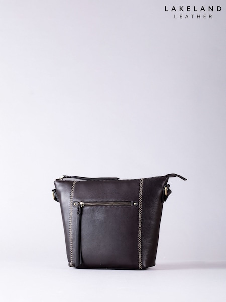 Castanho - Lakeland Leather Castlerigg Cross-Body Bag (H57280) | R$ 740