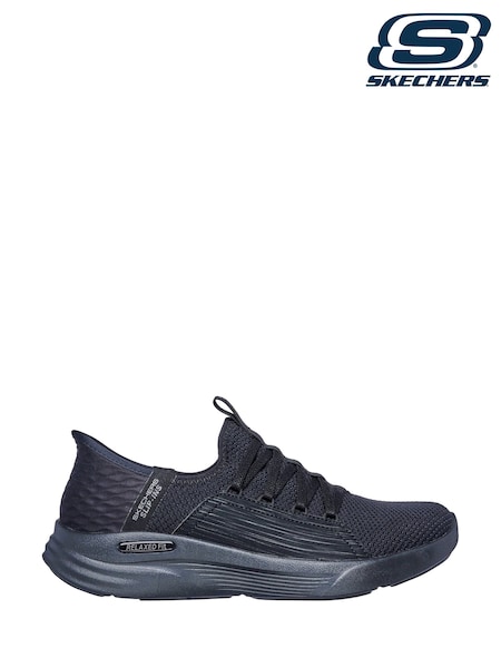Negro - Skechers Relaxed Fit Sport Slip In Shoes (H57319) | 112 €