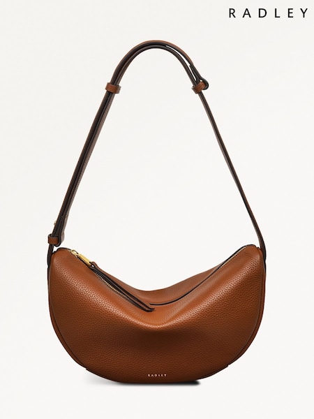 Radley Medium Dukes Place Ziptop Brown Sling Bag (H57357) | 310 €