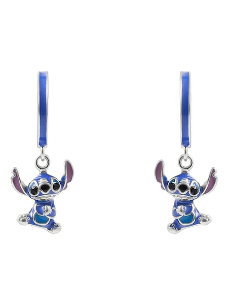 Peers Hardy Silver Tone 925 Stitch Enamel Charm Hoop Earrings (H57366) | €63