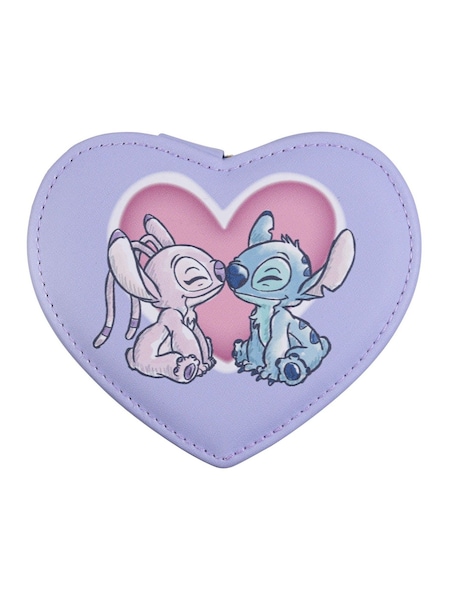 Peers Hardy Purple Stitch & Angel Zip-Up Love Heart Jewellery Box (H57371) | €25