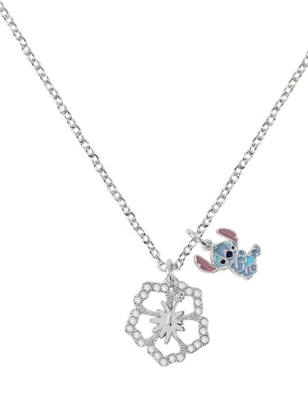 Peers Hardy Silver Tone Stitch Flower Pendant Necklace (H57372) | €25