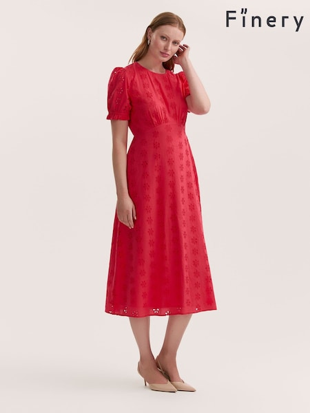 Finery Coral Mela Dress (H57381) | R$ 545