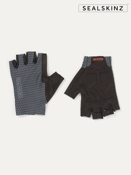 Sealskinz Dunston Single Layer Fingerless Black Cycling Gloves with Foam Padding (H57569) | R$ 195