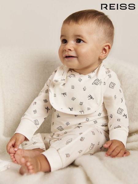 Reiss Ivory Print Amber Sleepsuit Set (H57958) | €91