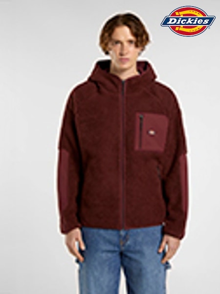 Dickies Red Central High Pile Hoodie (H58181) | €140