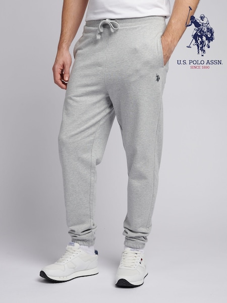 U.S. Polo Assn. Grey Mens Elasticated Cuff Loopback Joggers (H58198) | €72