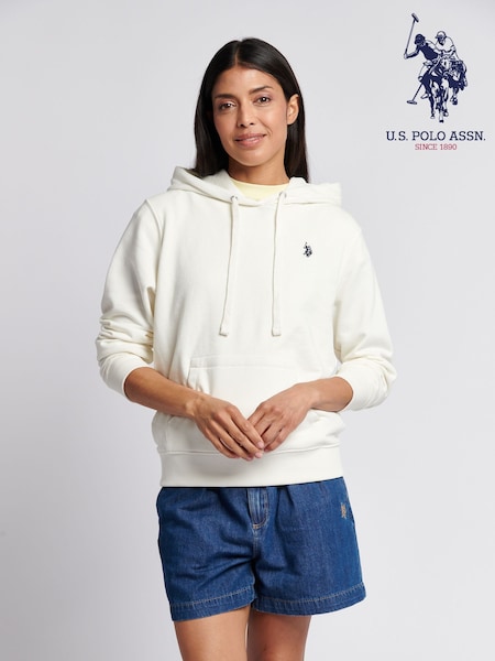 U.S. Polo Assn. Womens Double Horsemen Loopback Hoodie (H58302) | ‏302‏₪