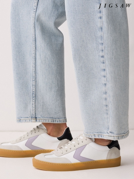 Jigsaw White Portland Vintage Trainers (H58386) | €185