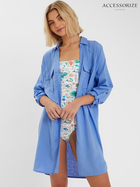 Accessorize Long Sleeve Beach Cover-Up Cover up (H58455) | R$ 345