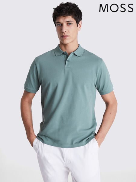 MOSS Teal Pique Polo Shirt (H58554) | 1,802 UAH