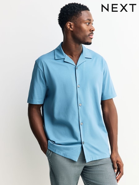 Blue 100% SUPIMA®? Cotton Jersey Shirt (H58656) | $69