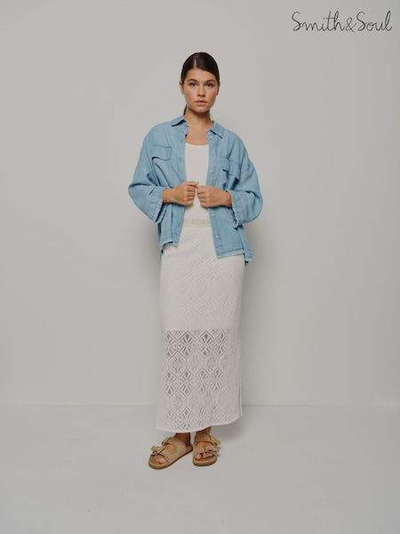 Smith & Soul Cropped Denim Shirt (H58669) | 134 €