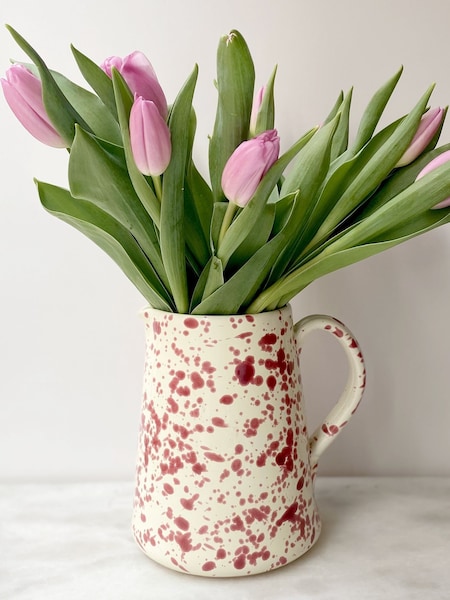 Hot Pottery Cranberry Splatter Jug (H58862) | SGD 106