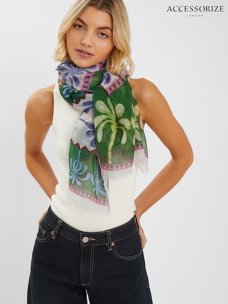 Accessorize Lightweight Palm Print Scarf (H58910) | 31 €