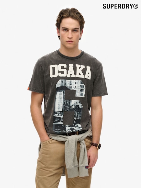 Superdry Black Loose Osaka T-Shirt (H58929) | €43