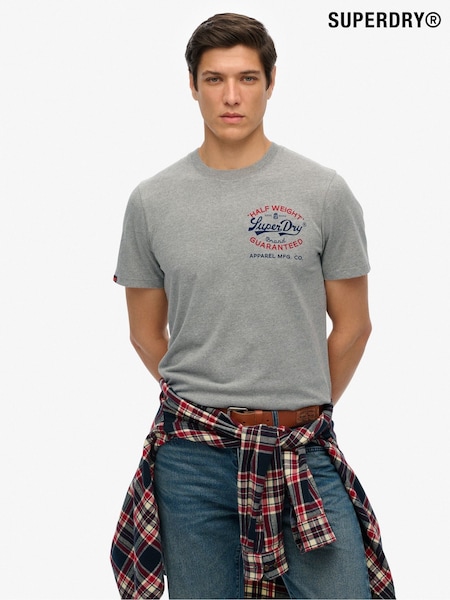 Superdry Grey Relaxed Vintage Workwear T-Shirt (H58934) | R$ 265