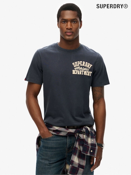 Superdry Blue Vintage Athletic T-Shirt (H58954) | R$ 345