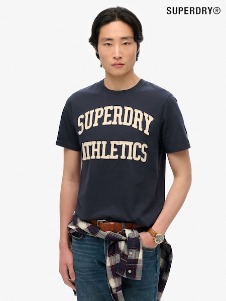 Superdry Blue Vintage Athletic T-Shirt (H58959) | €51