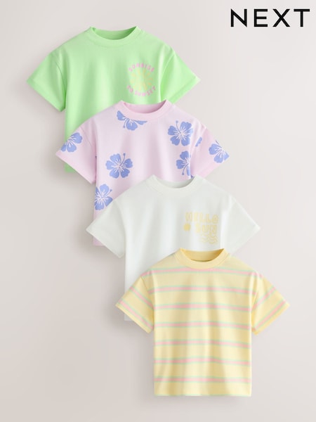 Pastel T-Shirts 4 Pack (3mths-7yrs) (H58986) | AED91 - AED112
