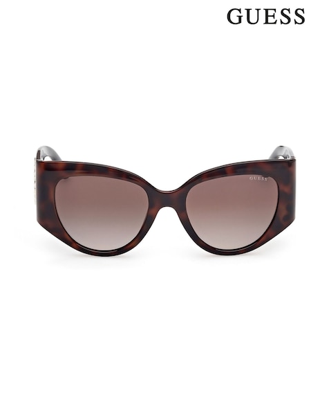 Guess Cat Eye In Dark Havana Brown Sunglasses (H59036) | €173