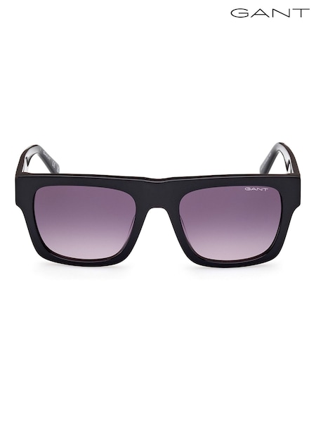 GANT Black Square Shiny Black Sunglasses (H59053) | €159