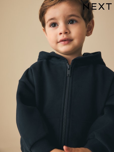 Navy Blue Zip Thru Hoodie (3mths-7yrs) (H59213) | $24 - $28