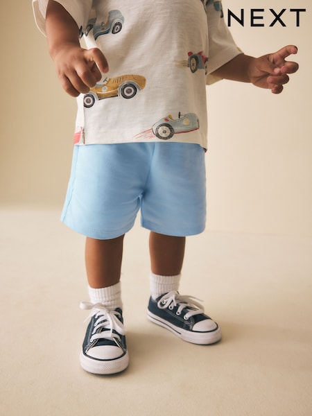 Light Blue Jersey Shorts (3mths-7yrs) (H59292) | AED20 - AED30