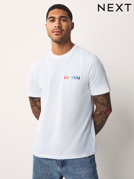 White Pride T-Shirt (H59409) | AED70