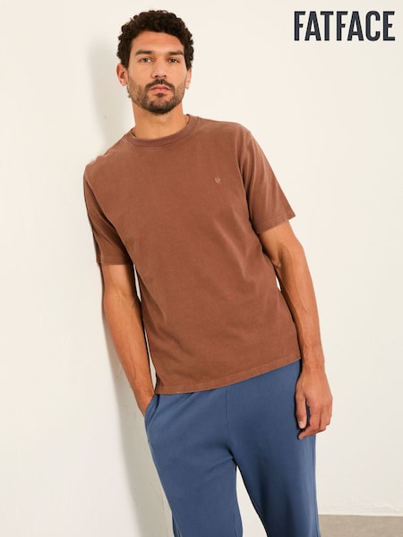 FatFace Alton Brown Heavyweight Relaxed Fit T-Shirt (H59477) | AED163