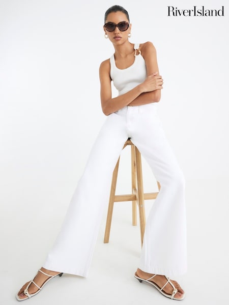 River Island Low Rise Tailored Baggy Jeans (H59531) | 357 LEI - 395 LEI