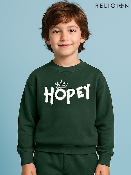 Religion Green Oversized Hopey Sweatshirt (H59687) | €32