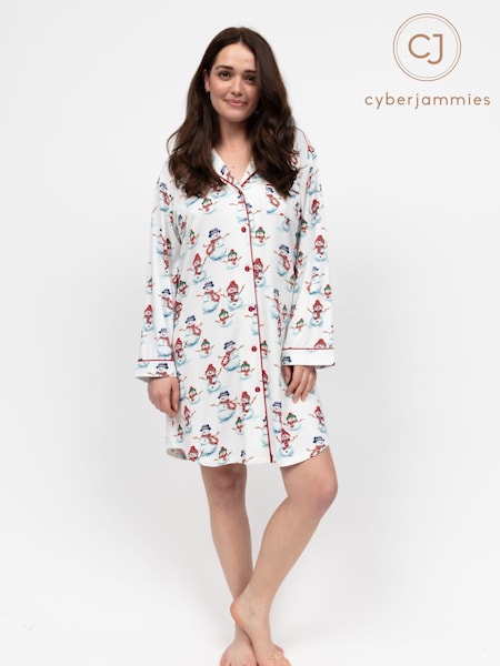 Cyberjammies Red Long Sleeve Printed Jersey Nightshirt (H59700) | €42