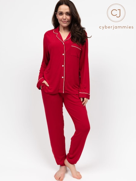 Cyberjammies Red Revere Jersey Pyjamas Set (H59702) | €69
