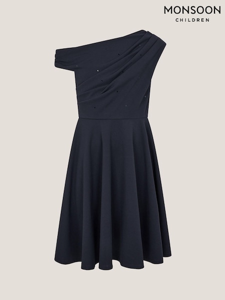 Monsoon One Shoulder Drape Skater Dress (H59911) | 335 LEI - 372 LEI