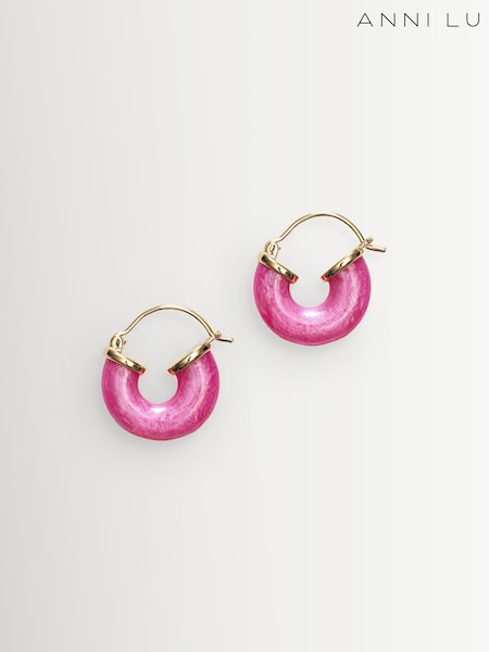 Anni Lu Pink Petit Swell Hoops (H59931) | €69