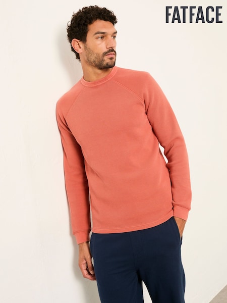 FatFace Wye Rust Red Crew Neck Sweat (H59985) | AED262