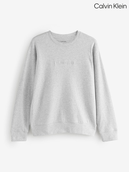 Calvin Klein Grey Icon Cotton Terry Lounge Sweatshirt (H60267) | €80